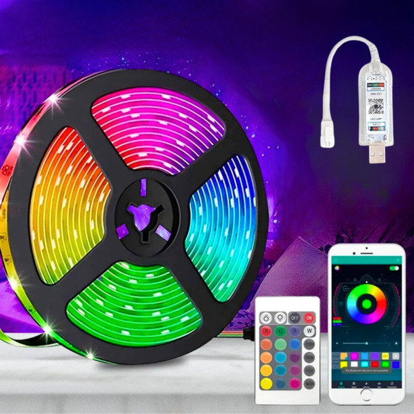 Светодиодная USB лента с динамическими режимами Светодиодное RGB освещение на самоклейке с пультом