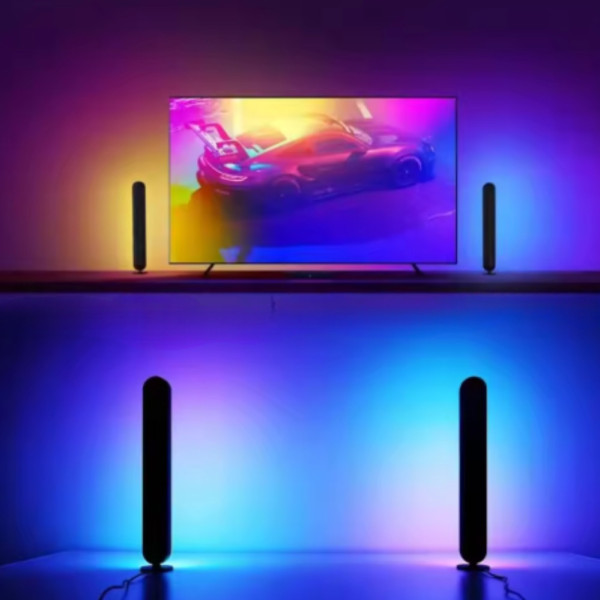 Світлодіодні RGB панелі Настільні світильники з APP SMART та пультом LT-22 Фонове LED світло комплект 2 шт Світлодіодні RGB панелі Настільні світильники з APP SMART та пультом LT-22 Фонове LED світло комплект 2 шт