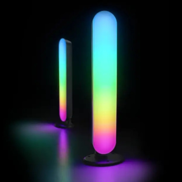 Світлодіодні RGB панелі Настільні світильники з APP SMART та пультом LT-22 Фонове LED світло комплект 2 шт Світлодіодні RGB панелі Настільні світильники з APP SMART та пультом LT-22 Фонове LED світло комплект 2 шт