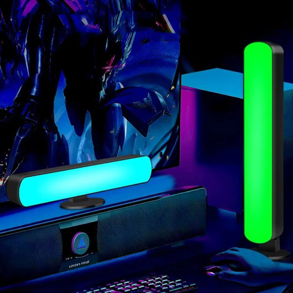 Світлодіодні RGB панелі Настільні світильники з APP SMART та пультом LT-22 Фонове LED світло комплект 2 шт Світлодіодні RGB панелі Настільні світильники з APP SMART та пультом LT-22 Фонове LED світло комплект 2 шт