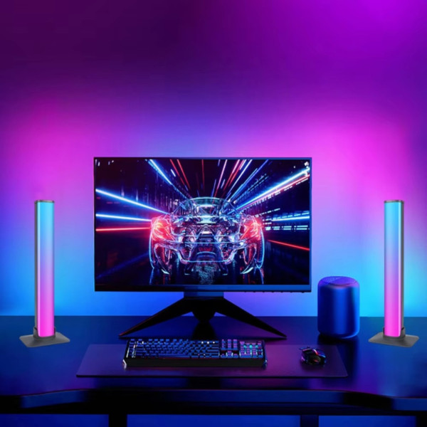 Светодиодные панели RGB Настольные светильники 10W с APP SMART и пультом Фоновый LED свет комплект 2 шт Светодиодные панели RGB Настольные светильники 10W с APP SMART и пультом Фоновый LED свет комплект 2 шт