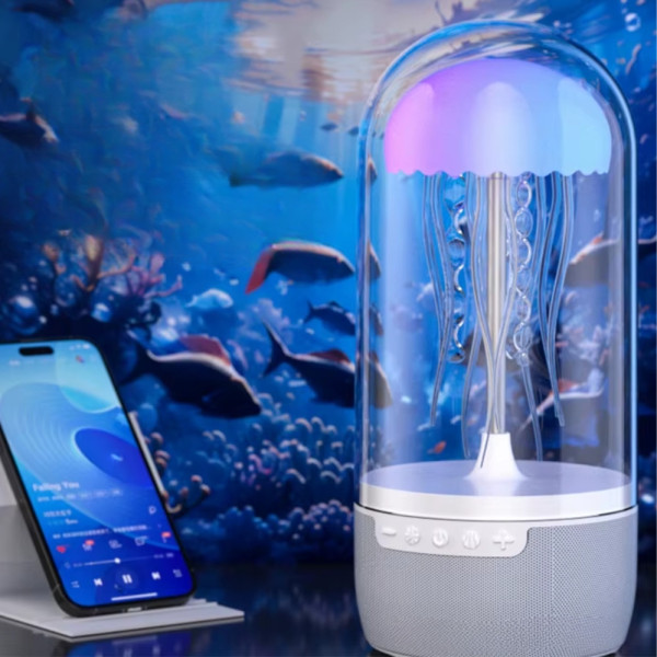 Портативная Bluetooth колонка Медуза Ночник с RGB подсветкой Беспроводная колонка светильник Портативная Bluetooth колонка Медуза Ночник с RGB подсветкой Беспроводная колонка светильник