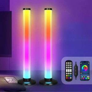 Світлодіодні LED торшери настільні RGB світильники Лампи з пультом регулювання яскравості та синхронізації музики