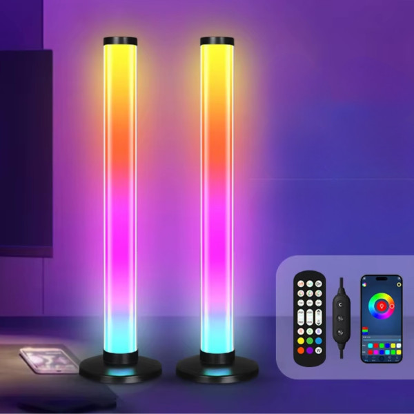 Светодиодные LED торшеры настольные RGB светильники Лампы с пультом регулировкой яркости и синхронизацией музыки Фоновое освещение