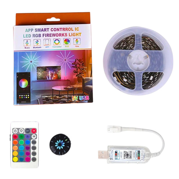Светодиодная USB лента с динамическими режимами Светодиодное RGB освещение на самоклейке с пультом