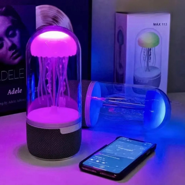 Портативная Bluetooth колонка Медуза Ночник с RGB подсветкой Беспроводная колонка светильник Портативная Bluetooth колонка Медуза Ночник с RGB подсветкой Беспроводная колонка светильник