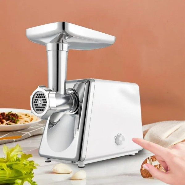 Электрическая мясорубка Hoffmans HM-280 Шнековая электромясорубка 2000W домашняя кухонная мясорубка для фарша Белая