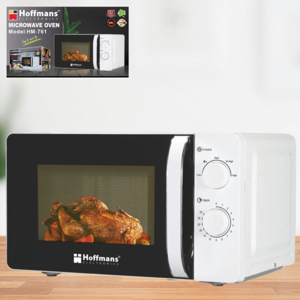 Микроволновая печь HM-761 Hoffmans Electronics Портативная микроволновка с таймером 700W