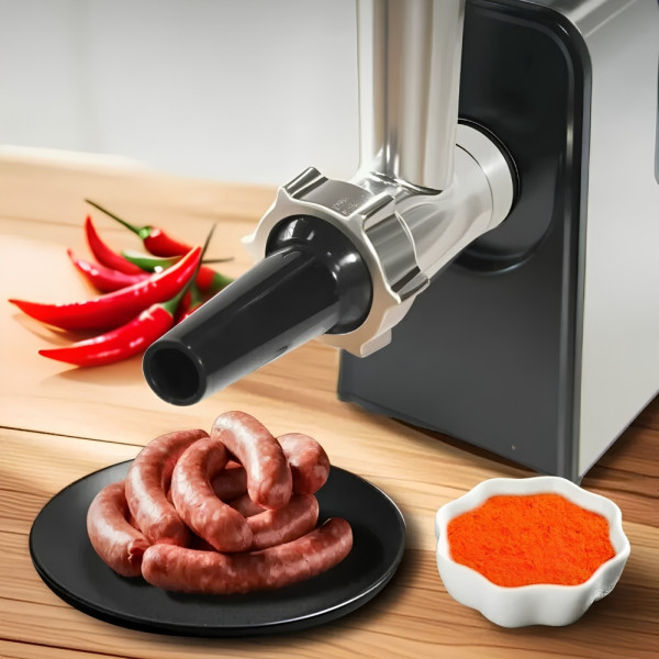Мясорубка электрическая Hoffmans HM-276 с толкателем для мяса Электромясорубка 2000W Кухонная мясорубка для фарша