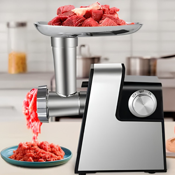 Мясорубка электрическая Hoffmans HM-276 с толкателем для мяса Электромясорубка 2000W Кухонная мясорубка для фарша