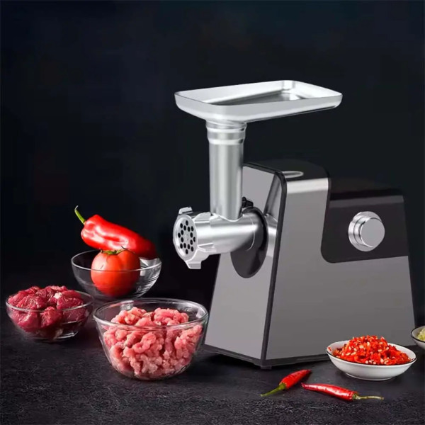 Мясорубка электрическая Hoffmans HM-276 с толкателем для мяса Электромясорубка 2000W Кухонная мясорубка для фарша