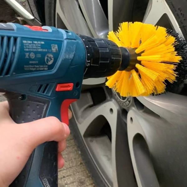 Набор щеток насадок на дрель Drill Brush Универсальный комплект щеток 5 шт для чистки и уборки авто и дома на шуруповерт