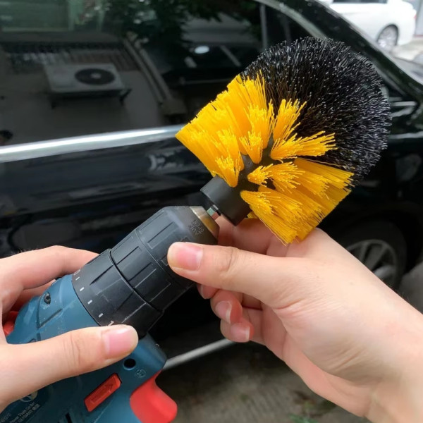 Набор щеток насадок на дрель Drill Brush Универсальный комплект щеток 5 шт для чистки и уборки авто и дома на шуруповерт