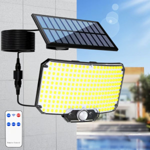 Уличный фонарь с солнечной панелью Solar Powered Sensor Light прожектор с датчиком движения и пультом ДУ