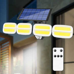 Уличный фонарь с солнечной панелью KXK601 Solar 240COB светодиодный прожектор с датчиком движения и пультом ДУ