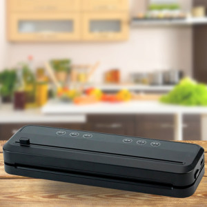 Вакууматор домашній пакувальник із пакетами автоматичний Vacuum Sealer Вакуумний побутовий апарат для пакування продуктів для дому