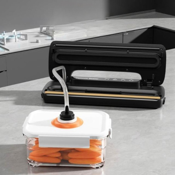 Вакуумный домашний упаковщик с пакетами автоматический Vacuum Sealer Вакууматор бытовой аппарат для упаковки продуктов
