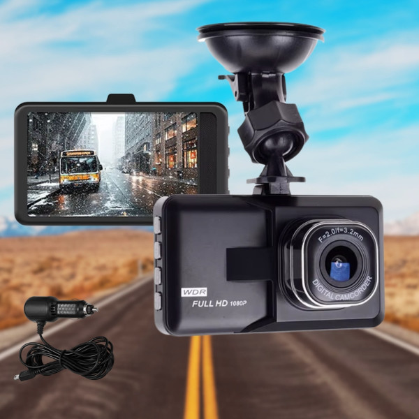 Видеорегистратор автомобильный Vehicle BlackBOX DVR FullHD с дисплеем и ночным видением от прикуривателя для авто
