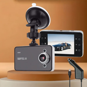 Видеорегистратор автомобильный DVR K6000 FullHD с дисплеем и ночным видением от прикуривателя для авто