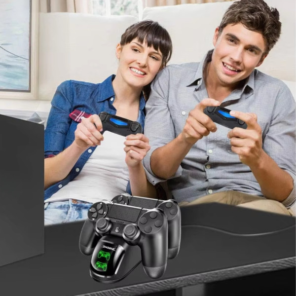 Зарядная док-станция DOBE ТР4-889 для джойстиков PS4 Slim Pro двойная подставка держатель зарядное устройство Зарядная док-станция DOBE ТР4-889 для джойстиков PS4 Slim Pro двойная подставка держатель зарядное устройство