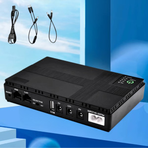 Источник бесперебойного питания DC1018P 10400 mAh для роутера камеры модема ИБП повербанк 5V/9V/12V