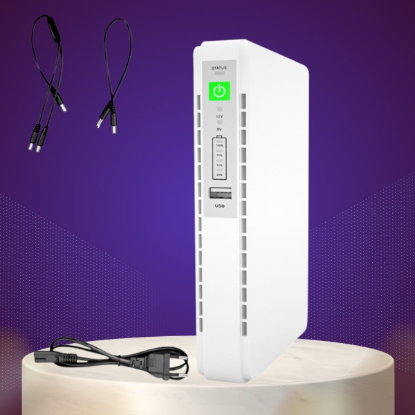 Источник бесперебойного питания 10400mAh JIAGENG 304 для роутера камеры модема ИБП повербанк 9V/12V