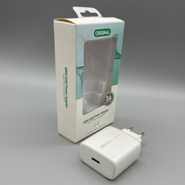 Сетевое зарядное устройство GaN Power Adapter 5V 2A Адаптер для быстрой зарядки с USB выходом