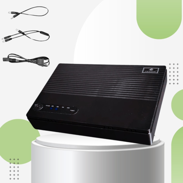 Источник бесперебойного питания 20000mAh JIAGENG 303 для роутера камеры модема ИБП повербанк 5V/9V/12V
