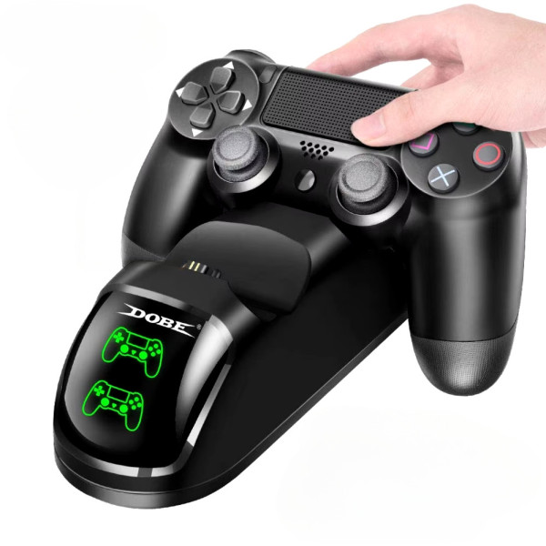 Зарядная док-станция DOBE ТР4-889 для джойстиков PS4 Slim Pro двойная подставка держатель зарядное устройство Зарядная док-станция DOBE ТР4-889 для джойстиков PS4 Slim Pro двойная подставка держатель зарядное устройство