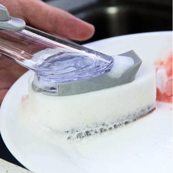 Щетка с дозатором для мытья посуды Automatic Decontamination Wok Brush многофункциональная с насадками Щетка с дозатором для мытья посуды Automatic Decontamination Wok Brush многофункциональная с насадками