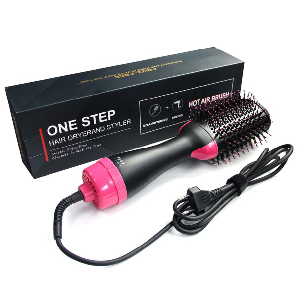 Фен-щетка для волос One Step 3 в 1 Электрическая расческа для укладки и выпрямления Фен утюжок плойка стайлер