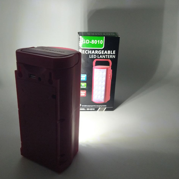 Переносной фонарь ручной аккумуляторный GD-8010 светодиодный с USB зарядкой для телефона Power bank Переносной фонарь ручной аккумуляторный GD-8010 светодиодный с USB зарядкой для телефона Power bank