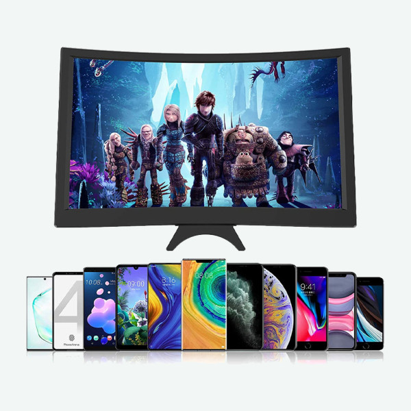3D увеличитель экрана телефона HD 3Д Подставка для телефона L6 с изогнутым экраном 12 дюймов