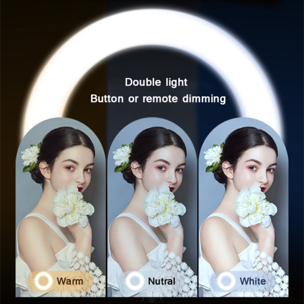 Настольная кольцевая лампа 26см со штативом Ring light Led Набор блогера светодиодное селфи кольцо