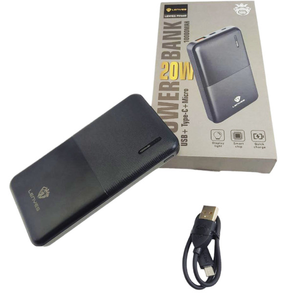 Портативный внешний аккумулятор 10000 mAh Power bank PX166D зарядное устройство повербанк тайп си и юсб