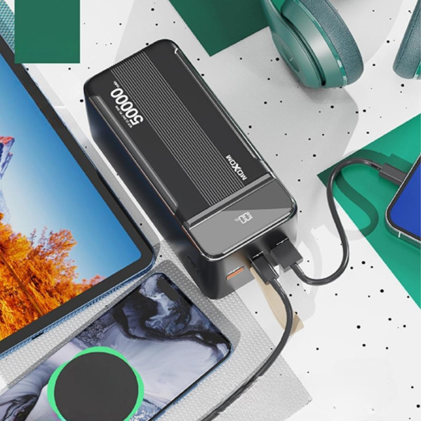 Повербанк 50000 mAh MX-PB62 Power bank з швидкою зарядкою для телефону потужний універсальний 22.5W USB Type-C