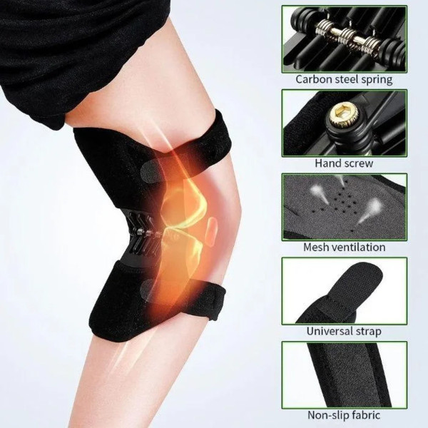 Фиксатор коленного сустава усилитель Коленные стабилизаторы Powerknee Nasus Sports Коленный ортез 2 шт