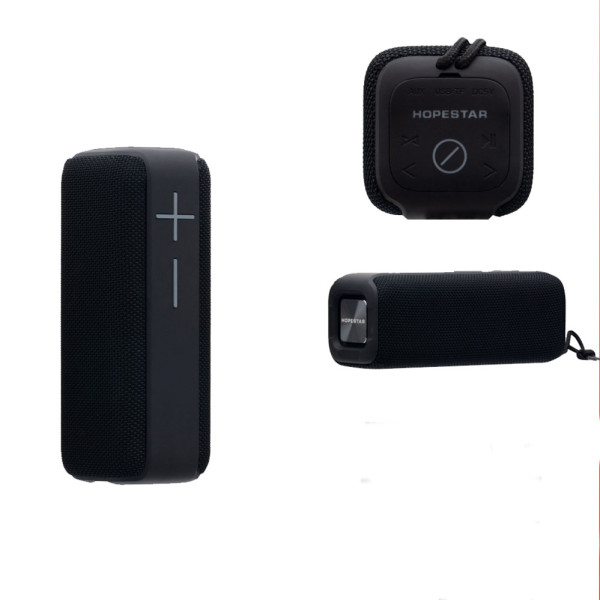 Беспроводная портативная Bluetooth колонка Hopestar P15 Серая Мощная водонепроницаемая USB FM акустика