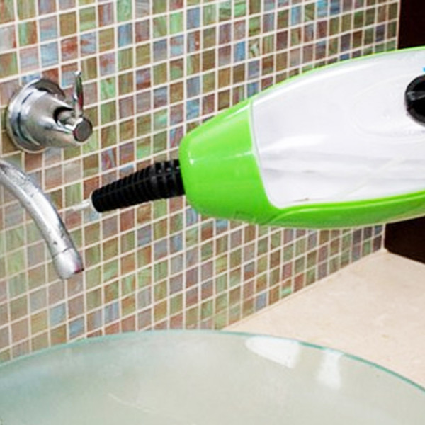 Швабра паровая 5 в 1 H2O Steam Cleaner Mop X5 пароочиститель электрошвабра универсальная Зеленая