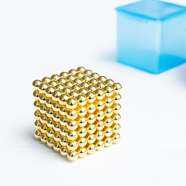 Магнитный конструктор неокуб Магнитные шарики нео куб Золотой Neocube 5мм Головоломки для детей и взрослых