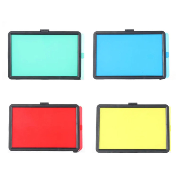 Прямоугольная LED лампа Square Fill Light 15х10 см светодиодная с цветными фильтрами видеосвет для фото видео