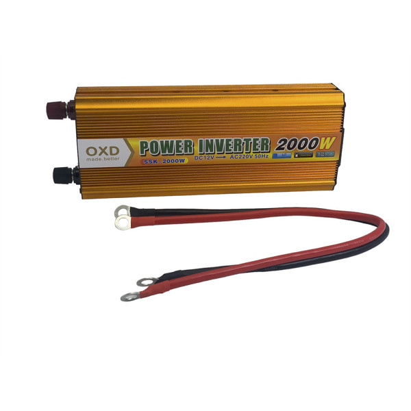 Преобразователь инвертор от аккумулятора 12V-220V Power Inverter напряжения 2000W автомобильный Преобразователь инвертор от аккумулятора 12V-220V Power Inverter напряжения 2000W автомобильный