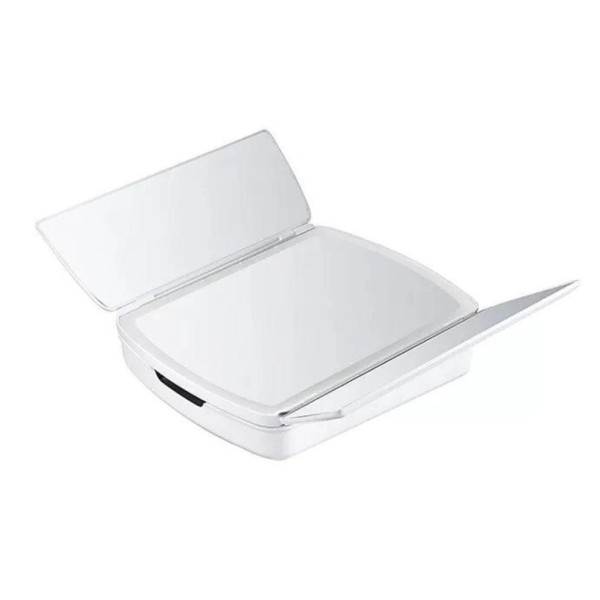 Тройное складное зеркало My Fold Away с LED подсветкой и органайзером Косметическое настольное зеркало