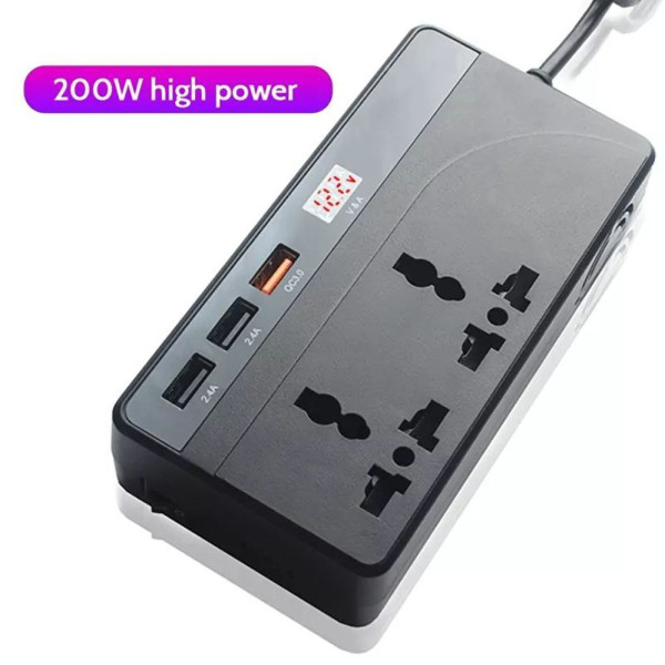 Преобразователь напряжения 100W/200W Konfulon CZ-01 автомобильный инвертор от аккумулятора 12Vв110V / 24Vв220V Преобразователь напряжения 100W/200W Konfulon CZ-01 автомобильный инвертор от аккумулятора 12Vв110V / 24Vв220V