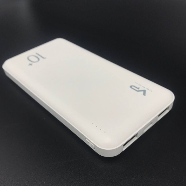 Повербанк Power Bank Портативный аккумулятор Powerbank 2USB Павер бенк Повер банк Veron Белый 10000 mAh