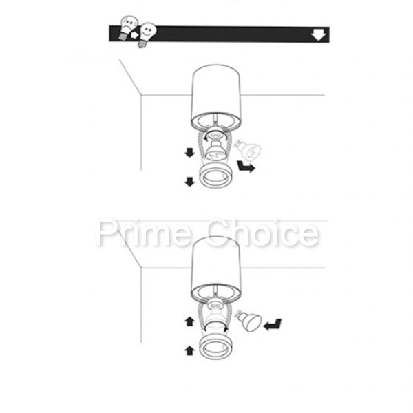 Светодиодный накладной точечный светильник спот белый 25 Вт Kanlux Bord DLP50W, Точечные накладные светильники