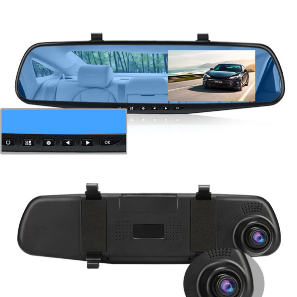 Зеркало видеорегистратор автомобильное с одной камерой Экран 4.3 DVR запись Full HD 1080p L6000 Зеркало видеорегистратор автомобильное с одной камерой Экран 4.3 DVR запись Full HD 1080p L6000