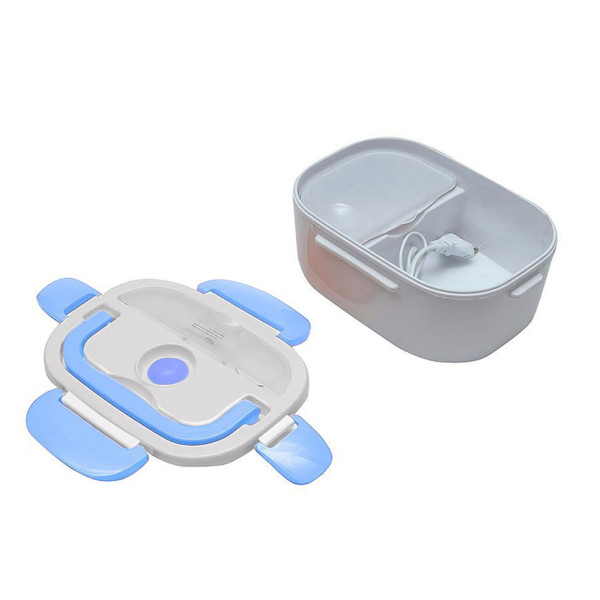 Ланч-бокс с подогревом от сети 220V Голубой Electric lunch box Контейнер для еды судок для обедов