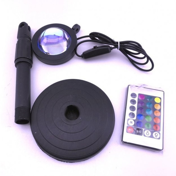 Светильник проекционный Sunset Lamp RGB с пультом на штативе USB проектор атмосферная лампа разноцветная