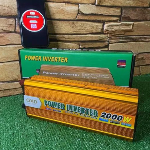 Преобразователь инвертор от аккумулятора 12V-220V Power Inverter напряжения 2000W автомобильный